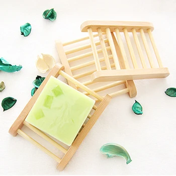 

Bathroom Bamboo Soap Dish Plate Case Holder Container Sealing Soap Box Rack Soap Rack Plate Box Container Portable Bathroom Soap