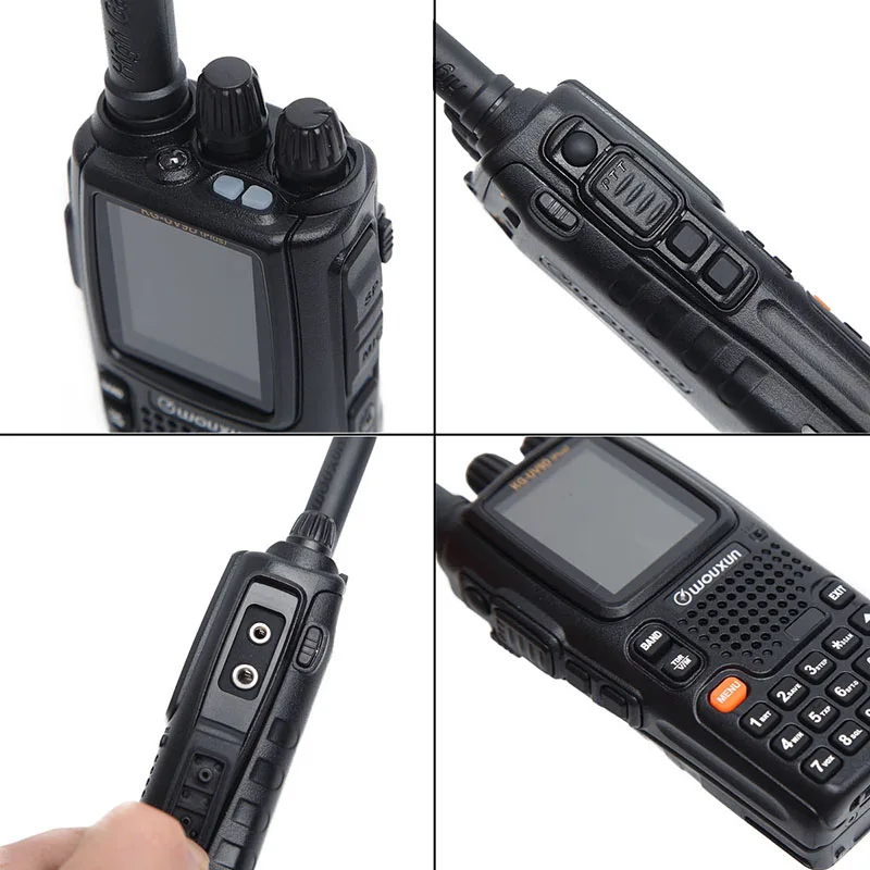 Wouxun KG-UV9D Plus Walkie Talkie CB радиостанция приемопередатчик многодиапазонный Воздушный диапазон частоты 108-136 МГц полицейский 350-390 МГц UV-9R
