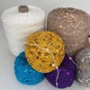COOMAMUU 50/Ball пряжа 140M Hand Knitting Cotton Yarn 3mm+6mm Sequins Yarn DIY for Woman Woollen Sweater Hat Scarf 3
