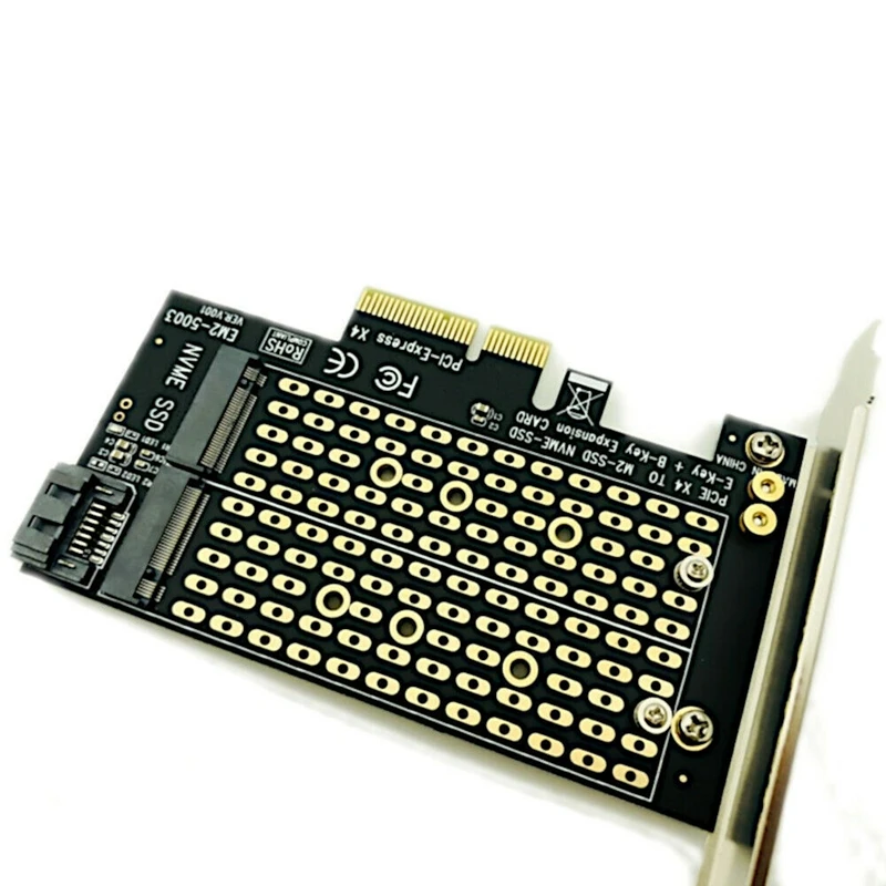 Адаптер Pcie для M2/M.2 M.2 Ngff настольных ПК X4 X8 X16 Nvme Sata Dual Ssd Pci Express Adapter Card|Платы