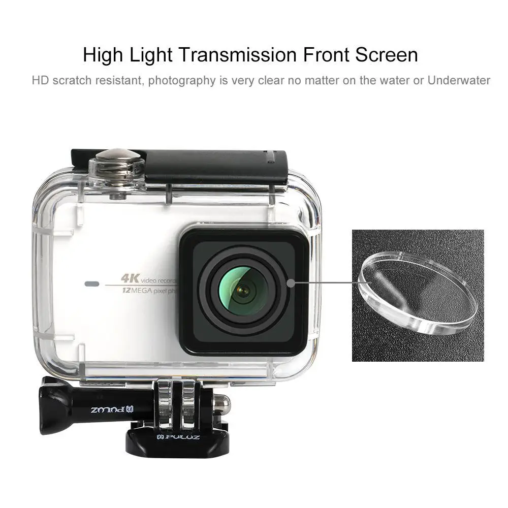 Подводный водонепроницаемый корпус Дайвинг чехол для Xiaomi Xiaoyi II 4K Экшн камера
