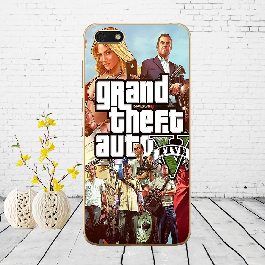 33DD Grand Theft Auto GTA V Мягкий силиконовый чехол для Huawei Honor 9 10 Lite 7A 5,45 7a pro 7c 5,7 дюймов 7x 8x чехол