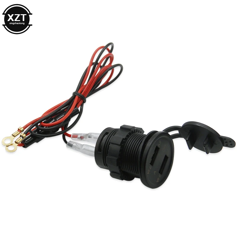 Автомобильное зарядное устройство с двумя usb портами 5 В а водонепроницаемый