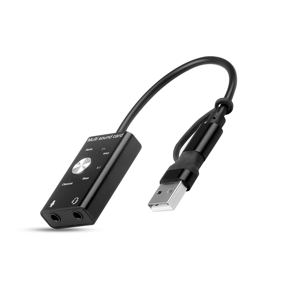 

Звуковая карта USB 2,0, внешний звуковой интерфейс 3,5 мм, семейная звуковая карта USB Type C, звуковая карта
