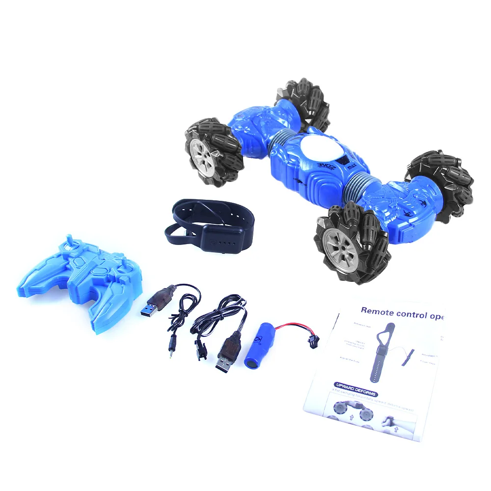 4WD RC трюк автомобиль часы Датчик жестов управление деформируемый электрический RC Дрифт автомобиль трансформатор автомобиль игрушки для ребенка подарок с светодиодный светильник