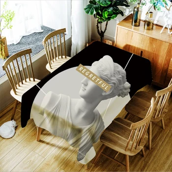 

Digital printing polyester waterproof and oil-proof tablecloths, tablecloths, coffee table cloths