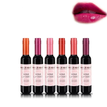 

Wine Liquid Lipstick, Lady Long Lasting Make Up Gloss Matte Lip Tint Wine Bottle Cover, Waterproof, Valentine'S Day Gift Kit Ide