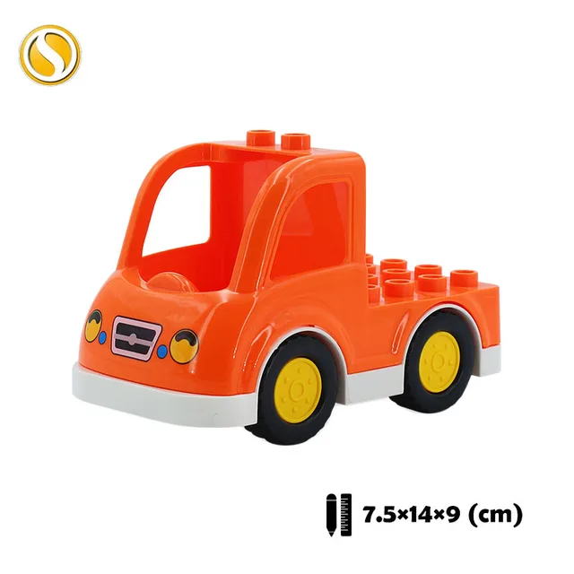 Trailer Car model Airplane Big Building Blocks Vehicle Accessory Compatible Classic Assemble Bricks Children DIY Toys Girl Gift CHE014-cheng