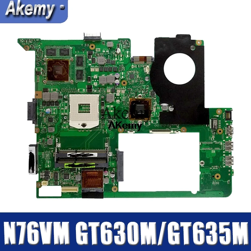Amazoon N76VM Laptop Moederbord Voor Asus N76VM N76VZ N76VJ N76V Test Originele Moederbord GT630M/GT635M Amazoon N76VM Laptop Moederbord Voor Asus N76VM N76VZ N76VJ N76V Test Originele Moederbord GT630M/GT635M