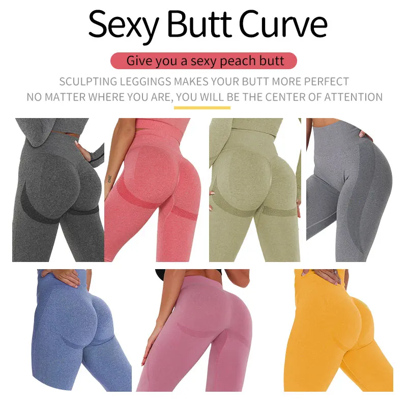 Women High Waisted Seamless Leggings Butt Lifting Legging Tummy Control Compression Leggins Fitness Slim Panties Workout Pants