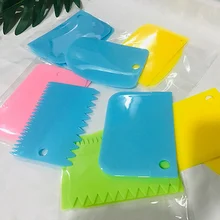 3 шт./компл. Горячая Высококачественная красочная многофункциональная неровная кромка зубов DIY Крем-скраб набор форм для выпечки тортов инструменты