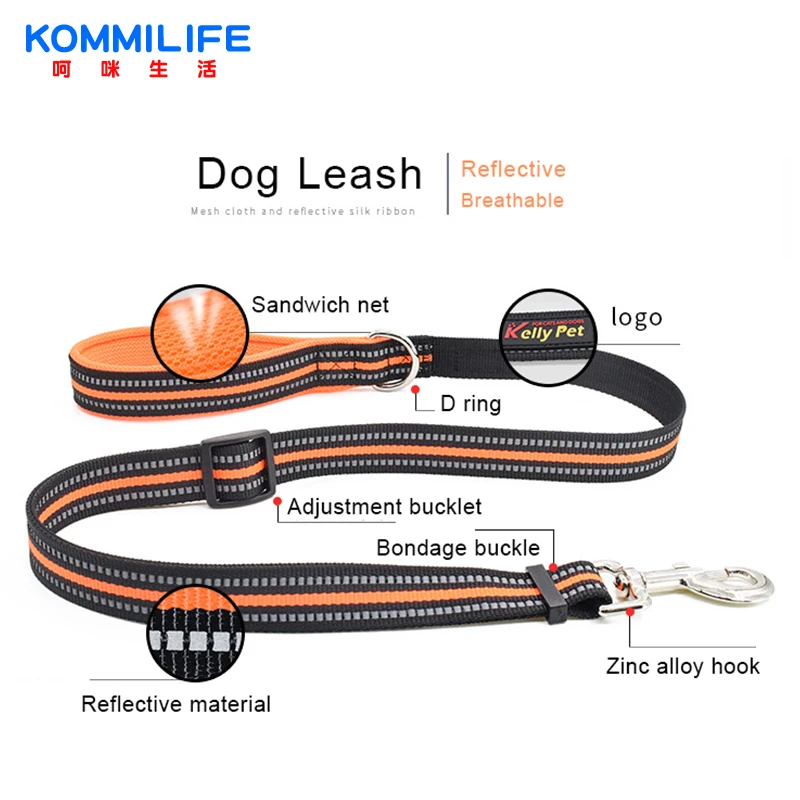 Breathable Nylon Mesh Dog Harness Reflective Adjustable Dog Harness Pet Leash Accessories Pet Collar Leash for Dogs
