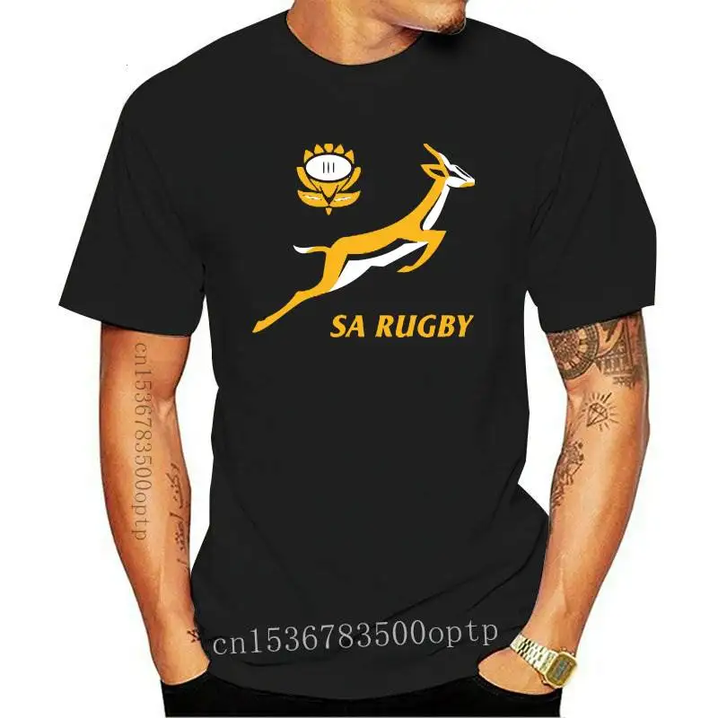 New Men Short sleeve tshirt SPRINGBOK RUGBY SOUTH AFRICA Unisex T Shirt