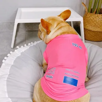 

Fashion Pet Dog Summer Cooling T-shirt Vest French Bulldog Chihuahua Clothes Clothing Small Dogs Teddy Pug Dropshipping TPC17