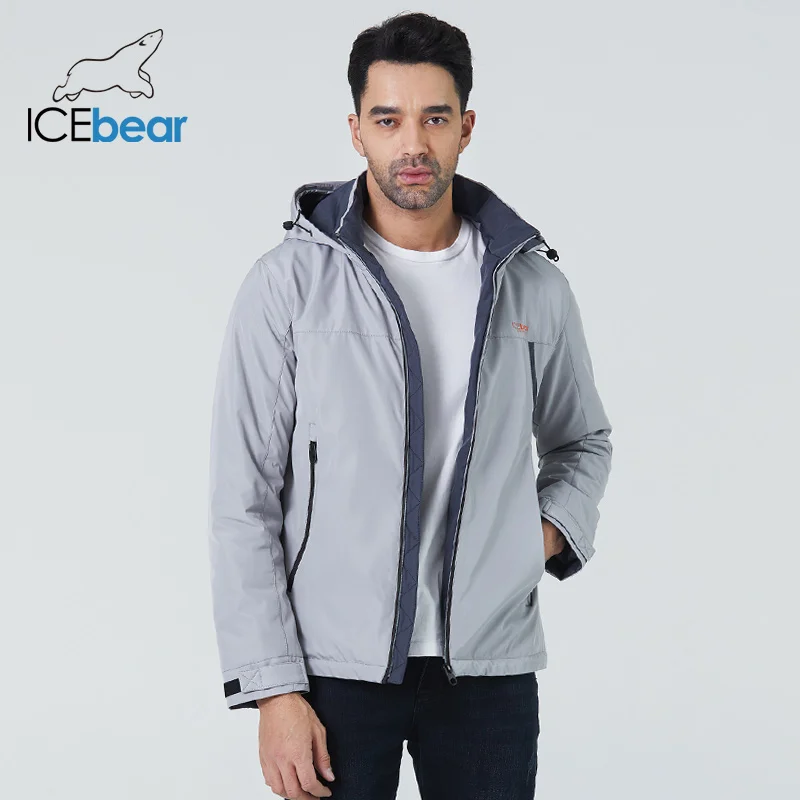 ICEbear men's short cotton jacket fall fashion male high quality coat with hood brand clothing MWC21610D new cotton jacket