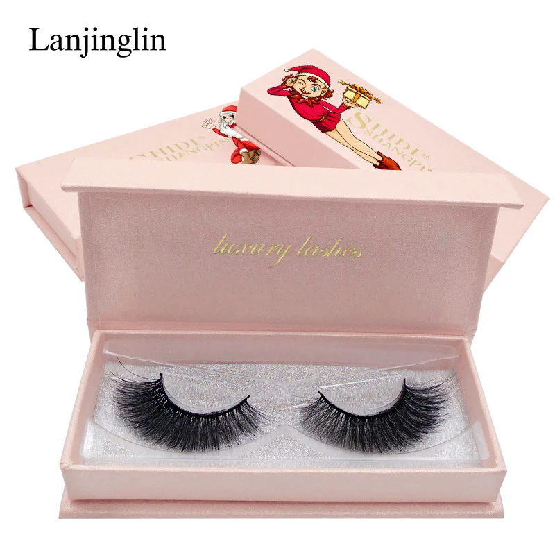 C69S Carol LANJINGLIN, 1 пара, полосы, ресницы, 3d норковые накладные ресницы, макияж, натуральные длинные накладные ресницы, толстые норковые ресницы, удлинение - Цвет: C69S Carol