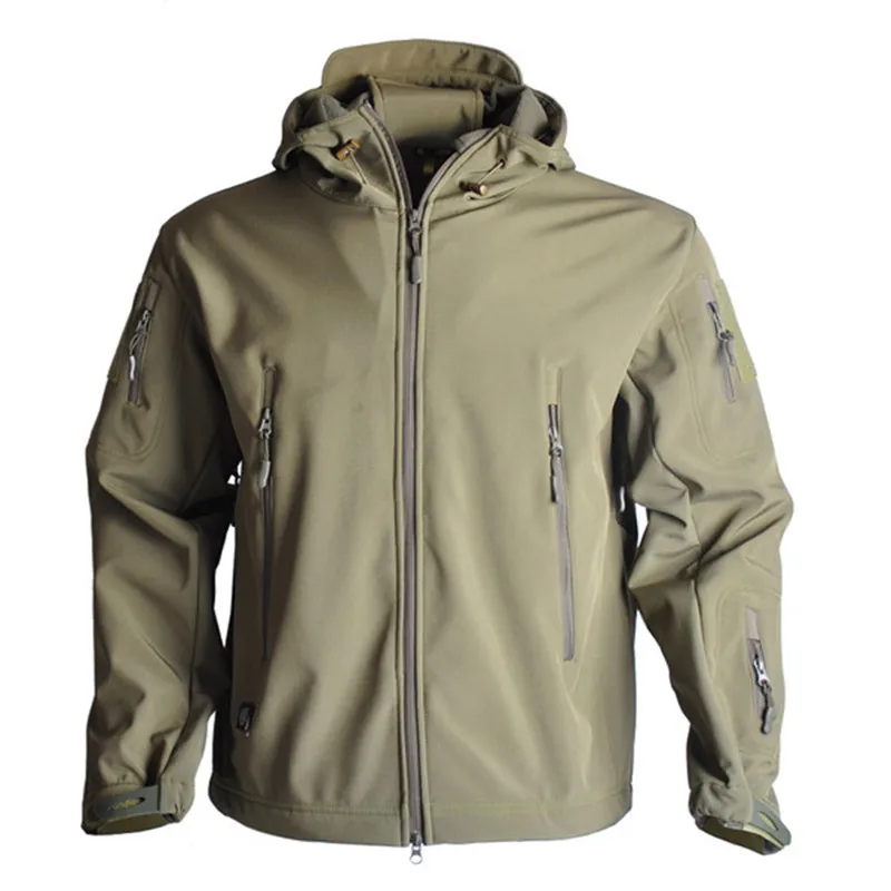 

Men's Outdoor Tactical Hunting Clothes Military Waterproof Molle Jacket Camo For Men Hunting Pouches Women Hooded Coat + Pants