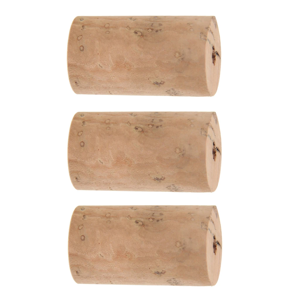 3 Pieces Flute Head Joint Cork for Woodwind Instrument Repair Parts