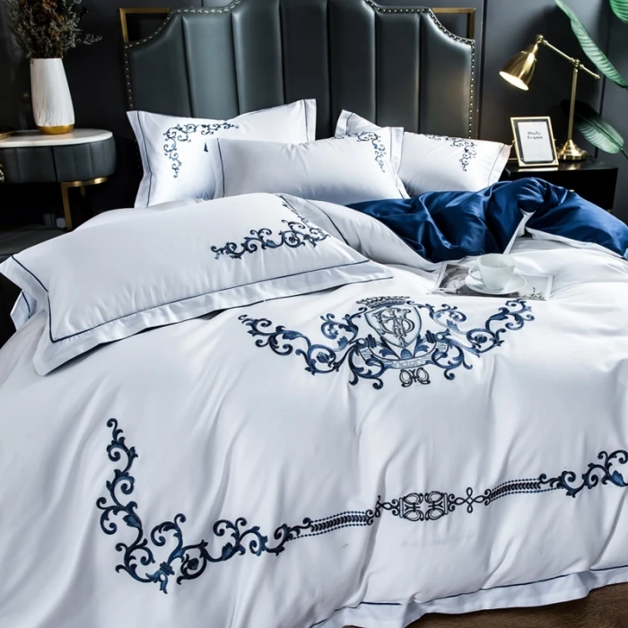 luxury bedding emboidery Bedding set 100% cotton luxury bedding emboidery Bedding set 100% cotton
