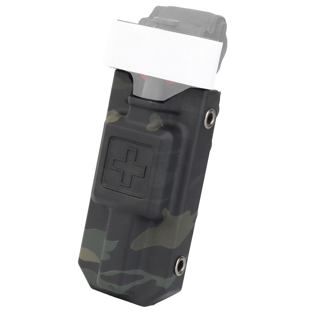 Tactical Tourniquet Strap Pouch EDC Case First Aid Kit Pouch Fast Hemostasis Holder Box With K Sheath Waist Belt Clip