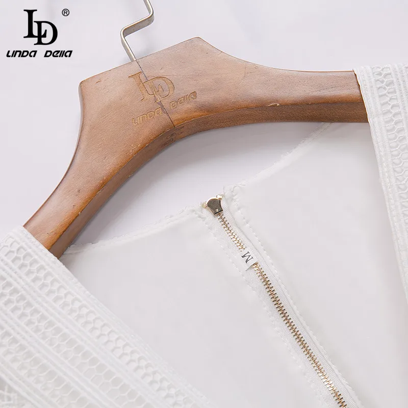 LD LINDA DELLA Designer Autumn Elegant Hollow Out