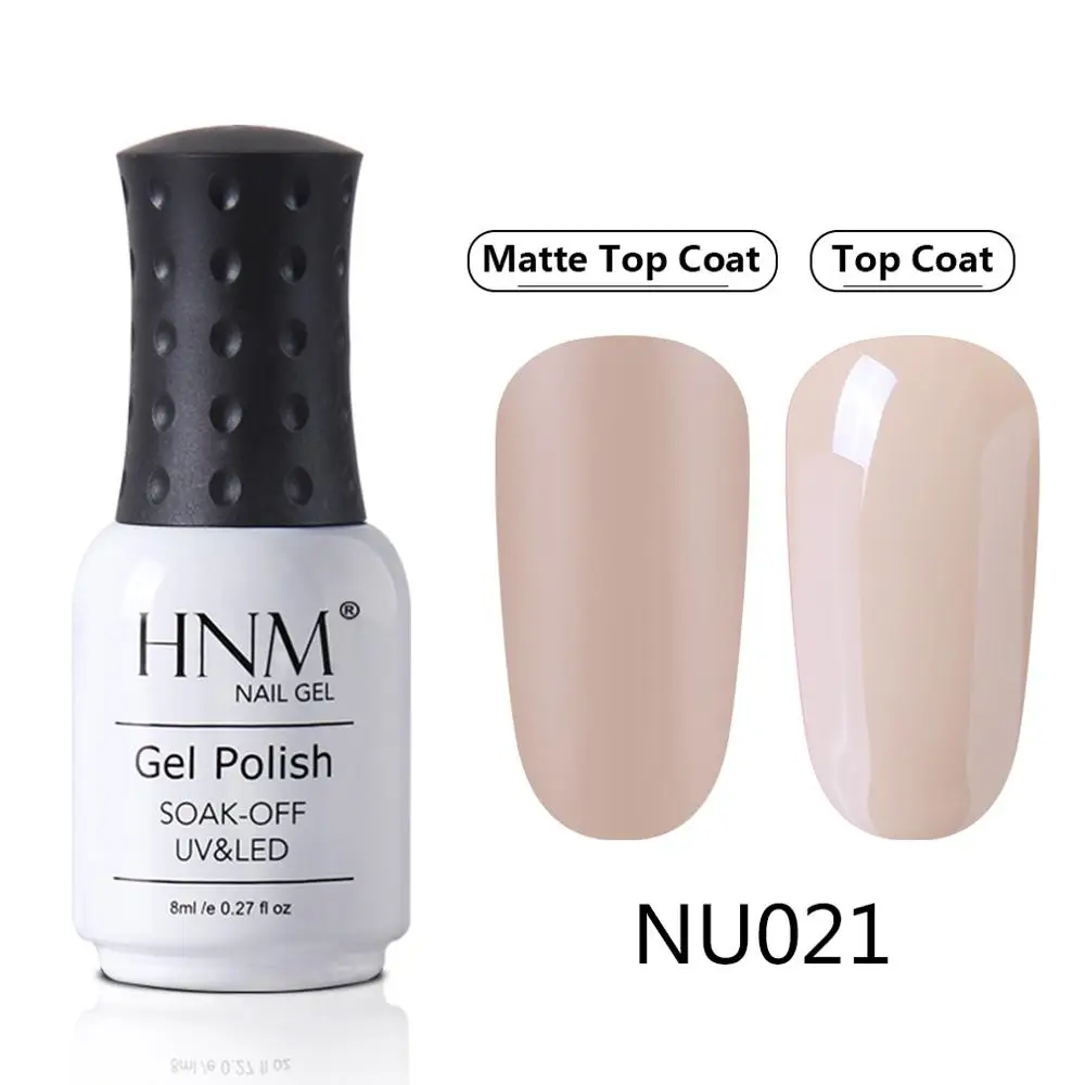 HNM розовый матовый эффект гель лак для ногтей нужно матовое верхнее покрытие Базовый Топ Полупостоянный УФ светодиодный гибридные Лаки гель лак - Цвет: NU021