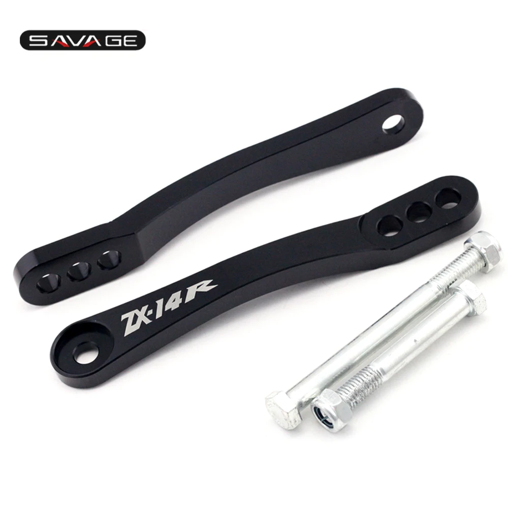 Задняя подвеска опускание Drop Links комплект для KAWASAKI ZX 14/14R ZX-14 ZX-14R ZZR 1400 Соединительная Подушка соединительные части мотоцикла