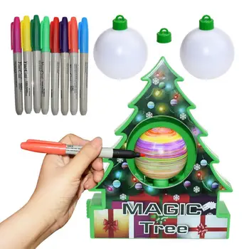 

Christmas Tree Painting Ball Christmas Magic Tree Jewelry Machine Electric Painting Ball For Children Tree Painting Ball Gift