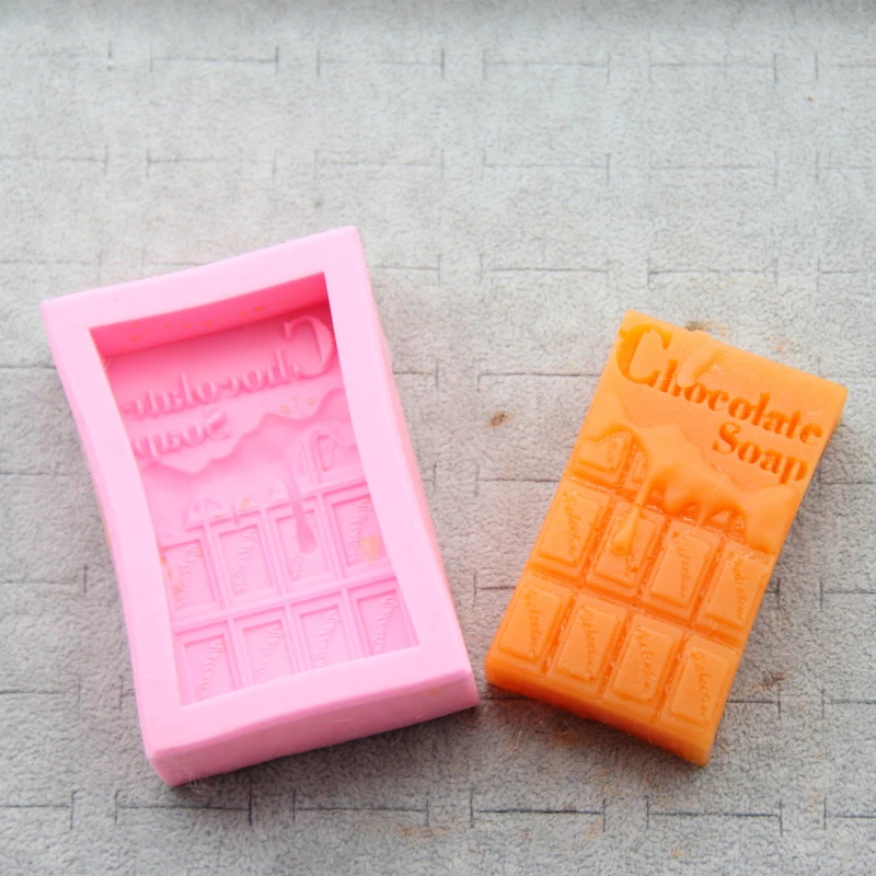 DIY Chocolate Soap Mould Silicone Soap Making Tools Soaps Mold Crafts Cake Decorating Molds Handmake Fondant Candy Tool
