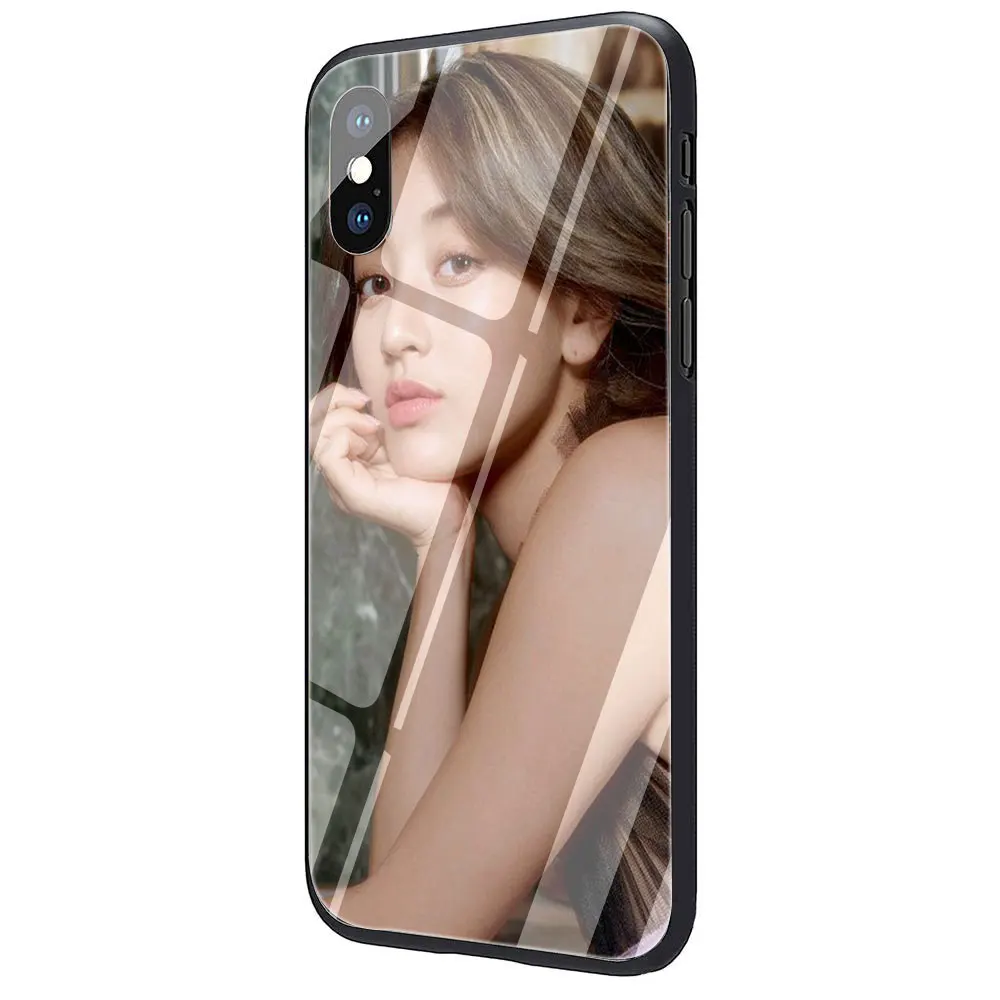 Корейские kpop дважды Jihyo закаленное Стекло чехол для телефона чехол для iphone 5 5s 6 6s плюс 7 8 Plus X XR XS 11 Pro Max - Цвет: G11