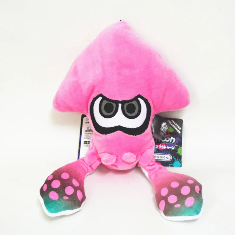6 цветов 10 ''25 см Splatoon чернильные плюшевый кальмар игрушки куклы для детей подарок