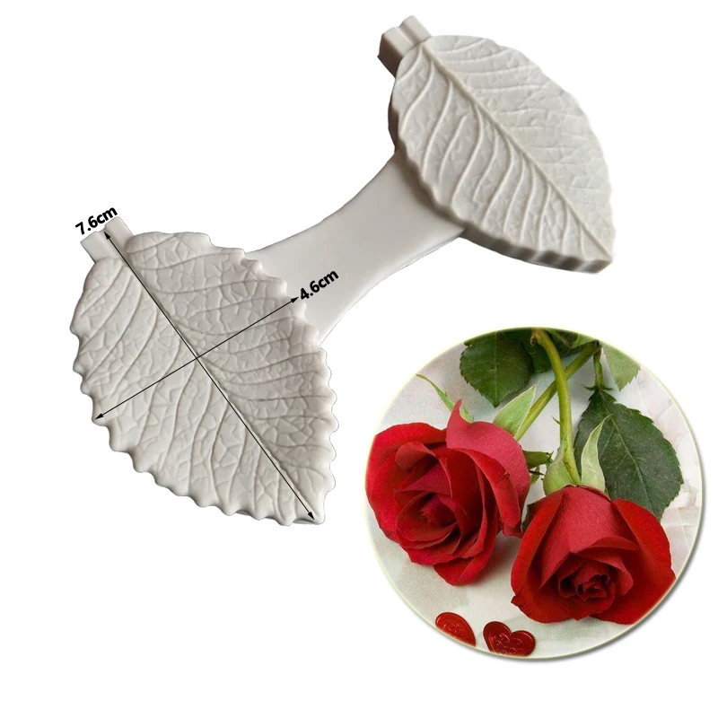 rose leaf silicone molds