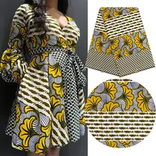 Анкара Африканский Воск Печать Ткань цветочный принт ткань воск последняя восковая ткань H180510