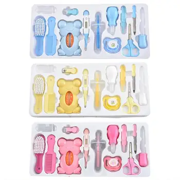 

Solid Infant Care Tools Tweezers Pacifier Dropper Comb Thermometer Toothbrush Hot Selling Safety Baby Health Care Kit