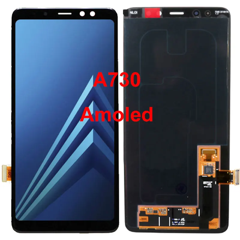 Супер AMOLED для Samsung Galaxy A8 Plus A730 A730F дисплей ЖК-экран сенсорный дигитайзер замена или TFT SM-A730F
