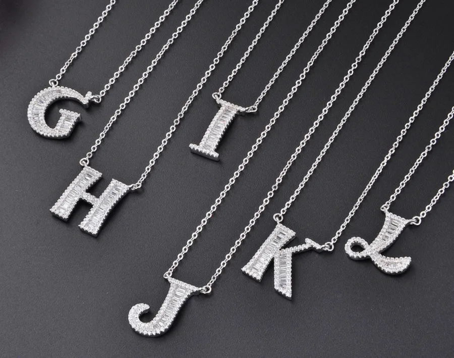 Silver 26 отдельных английских букв S925 чистого серебра ожерелье жена настоящий Романтический путешествия ребенок Sheenah фамилия набор цепочка - Окраска металла: Silver