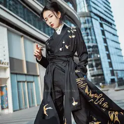 Costume Tang de Style chinois pour hommes et femmes, tenue de samouraï japonais, Costume de Cosplay rétro Oriental, hauts et pantalons 