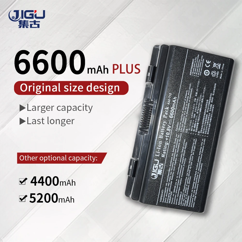 JIGU Аккумулятор для ноутбука ASUS X51H X51L X51R X51RL T12 T12C T12Er T12Fg T12Jg T12Mg T12Ug 90 NQK1B1000Y A32 X51|laptop