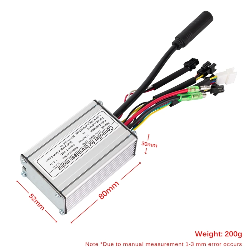 Electric Bicycle 36V/48V Sine Wave 17A Controller For 250W 350W Motor FF