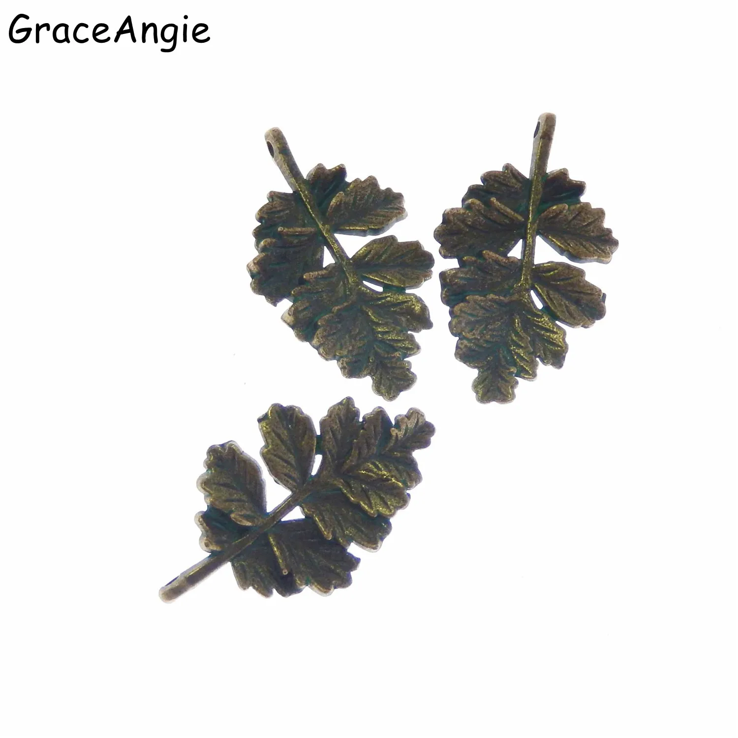 

20pcs Patina Tree Leaves Charms32mm Vintage Metal Charms for Jewelry Making DIY Findings
