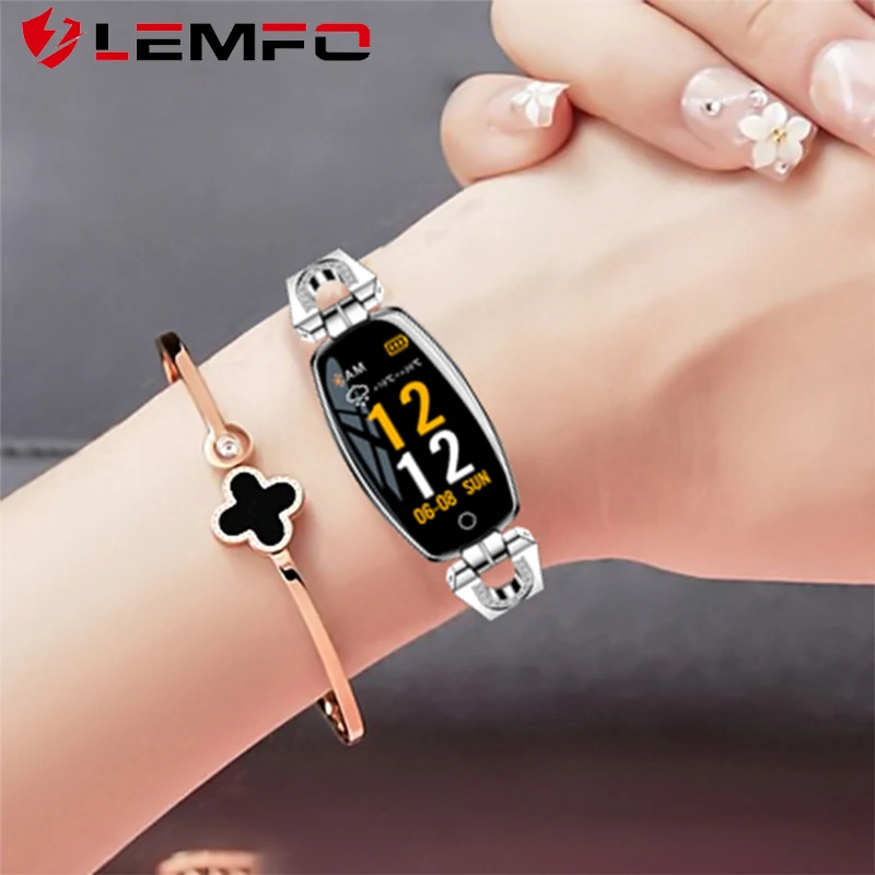 Женские умные часы LEMFO водонепроницаемые с пульсометром камерой и пультом