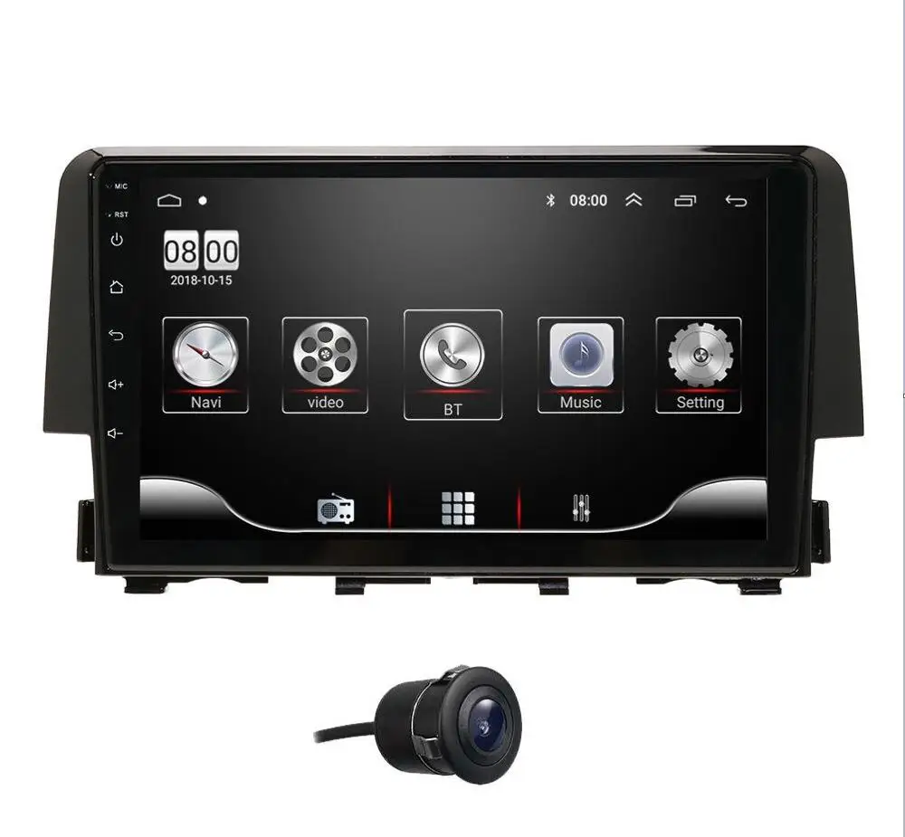 Автомобильный радиоприемник 2din android9.0 автомобильный мультимедийный плеер gps навигация для Honda Civic автомобильный монитор головное устройство usb dvr dvbt - Цвет: CAMERA5