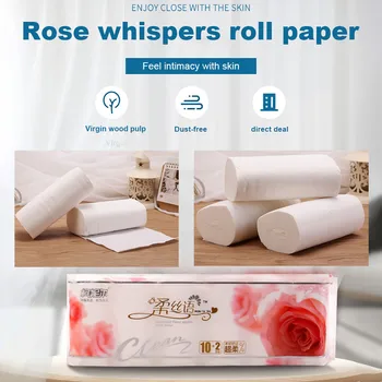 

Toilet Paper Enviro friendly Toilet Kitchen Rolls Tissue Premium 12 Rolls Paper Hand Towel Roll Tissue Napkin White Paper Towels