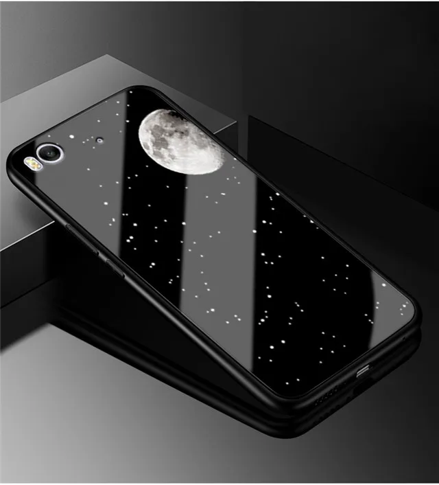 55 Для Xiaomi mi 5 mi 5 чехол из закаленного стекла твердая задняя крышка чехол для Xiaomi mi 5s Мягкий бампер для Xiaomi mi 5S плюс милые Чехлы для телефона - Цвет: 55