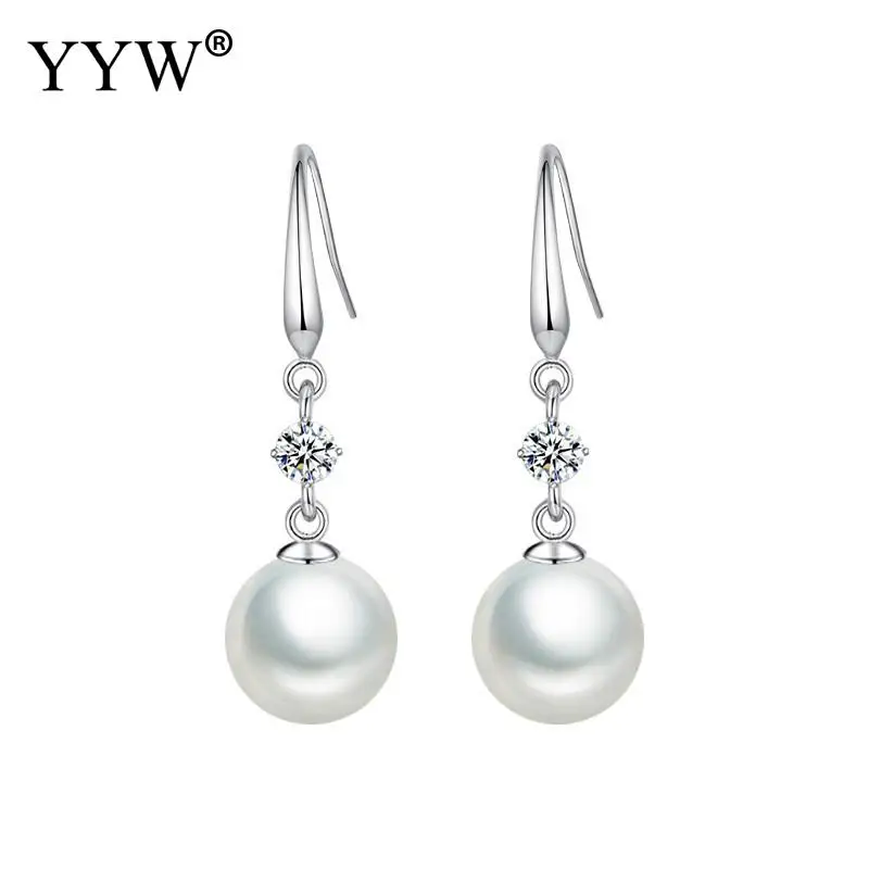 1 шт. жемчужные серьги с бриллиантами|Серьги-подвески| |