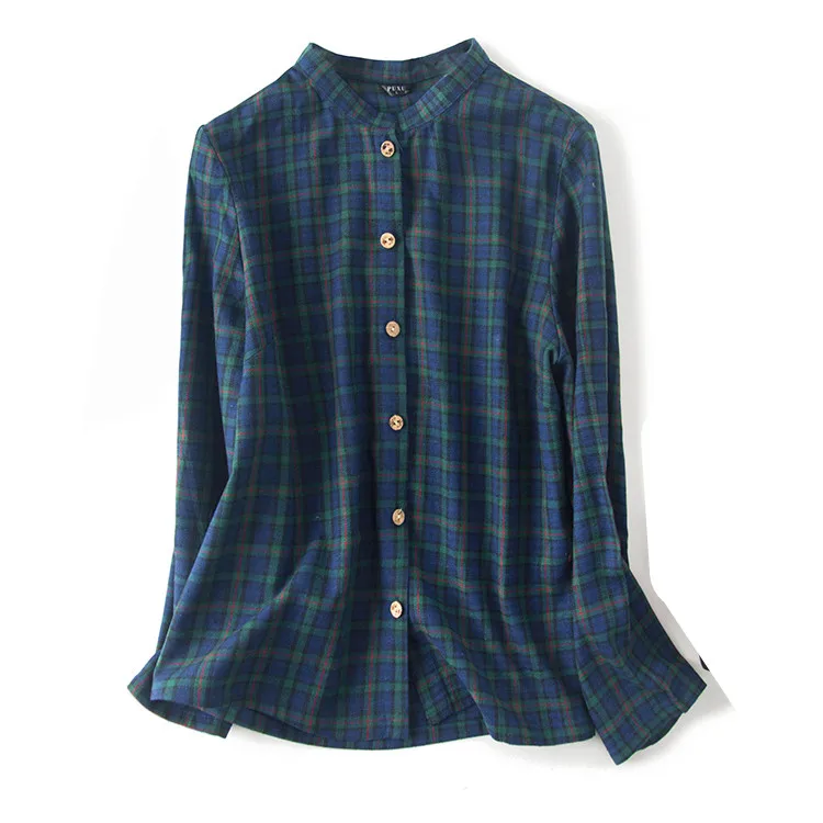 

NoEnName_Null 100% Natural Silk Blouses OL Solid Color Long Sleeve Real Silk Plaid Blouse Tops for Women Office Wear Shirts 50cs