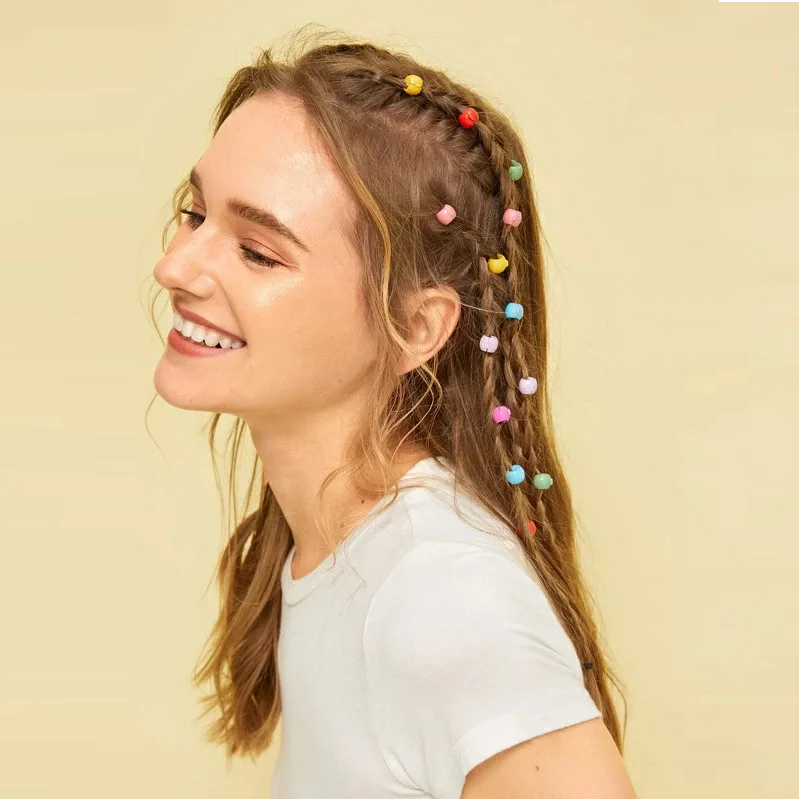 

New Candy Color Small Hairpin Creative Simple Braid Hairpin Set with 20 Random Colors Headpiece Hair Accessories for Girls
