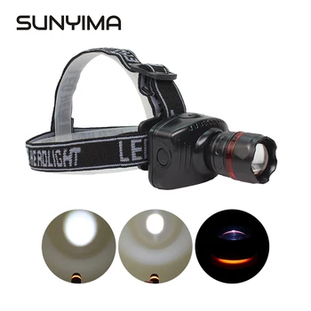 

SUNYIMA LED Headlamp Zoomable Hunting Fishing Headlight Head Torch Headlamps Outdoor Camping Flashlight