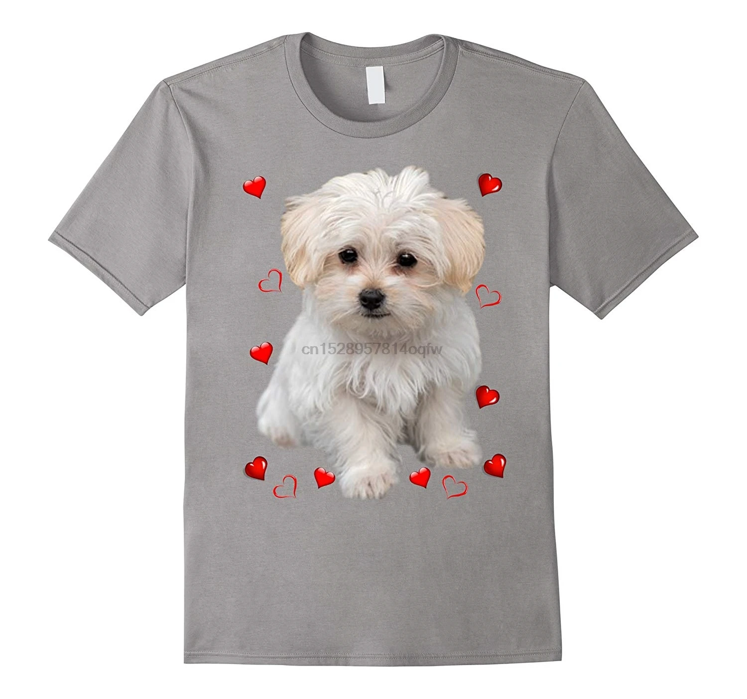 Футболка Мужская/Женская/мужская с надписью Maltese Dog-RT | Мужская одежда