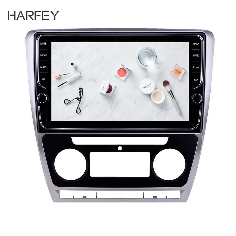  Harfey 10.1inch Android 8.1 GPS Car Radio For SKODA Octavia 2007 2008-2014 Touchscreen Wifi Auto Mu